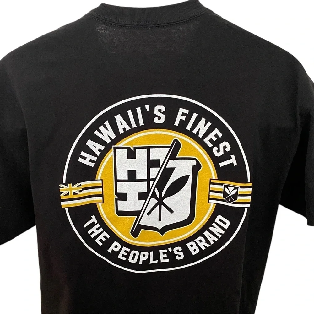 HAWAII’S FINEST “The People’s Brand” Aloha Hawaiian Tee Shirt Men L Large